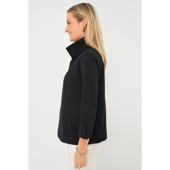 TUCKERNUCK Black Margot Stand Collar Blouse Size S NWT Retail $128 Tuckernuck - Picture 6 of 8